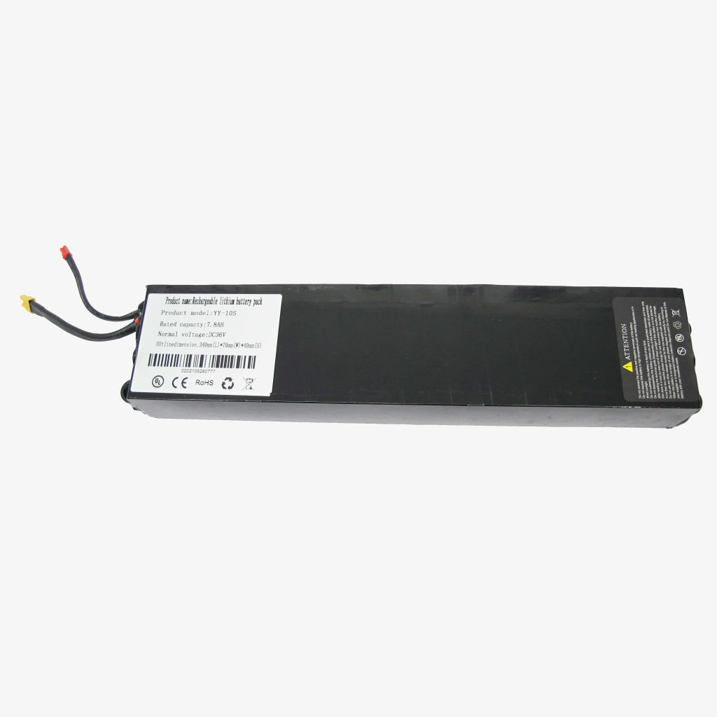 Batterie Lithium 36V 7.8Ah Pour Scooter électrique – Étanche, Résistante Aux Chocs – Autonomie 15-30 Km